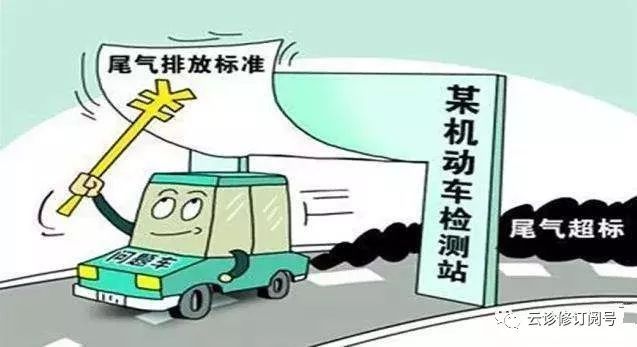 汽车尾气排放不达标 需要强制维护